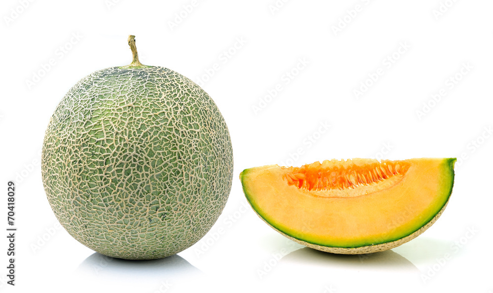 melon isolated on white background melon isolated on white background