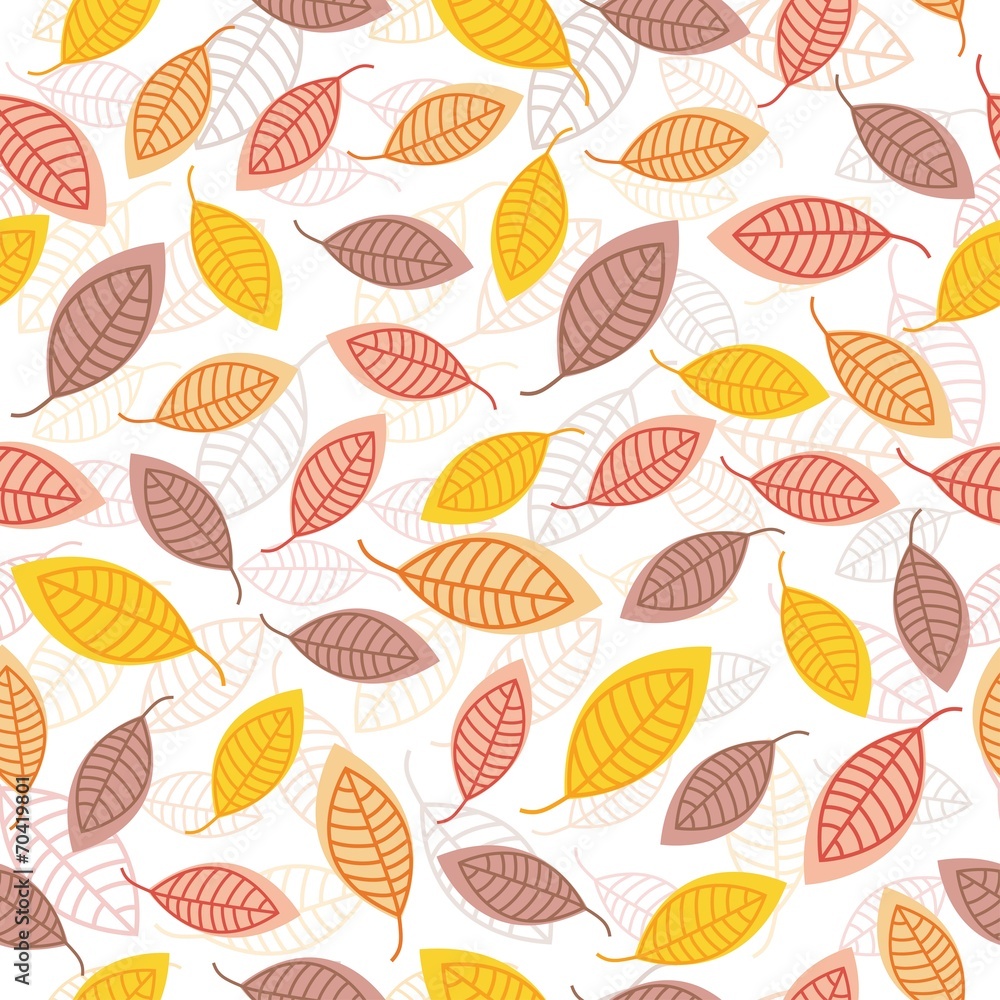 vector autumn leaf seamless pattern vector autumn leaf seamless pattern