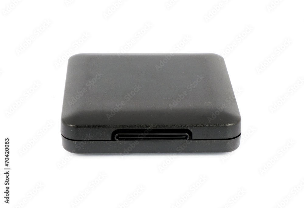 black plastic casket on white background black plastic casket on white background