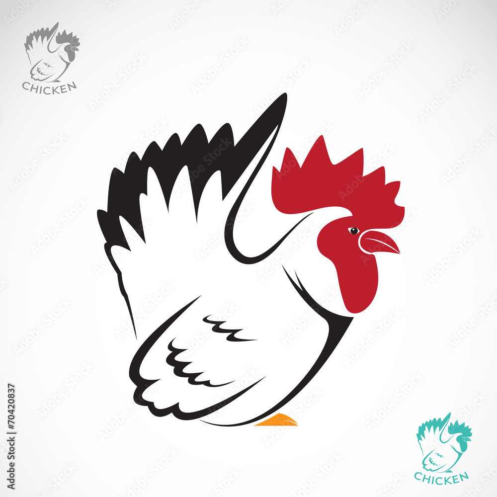 Vector image of an chicken Stock Vector | Adobe Stock