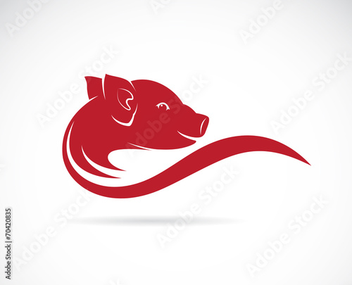Vector image of an pig