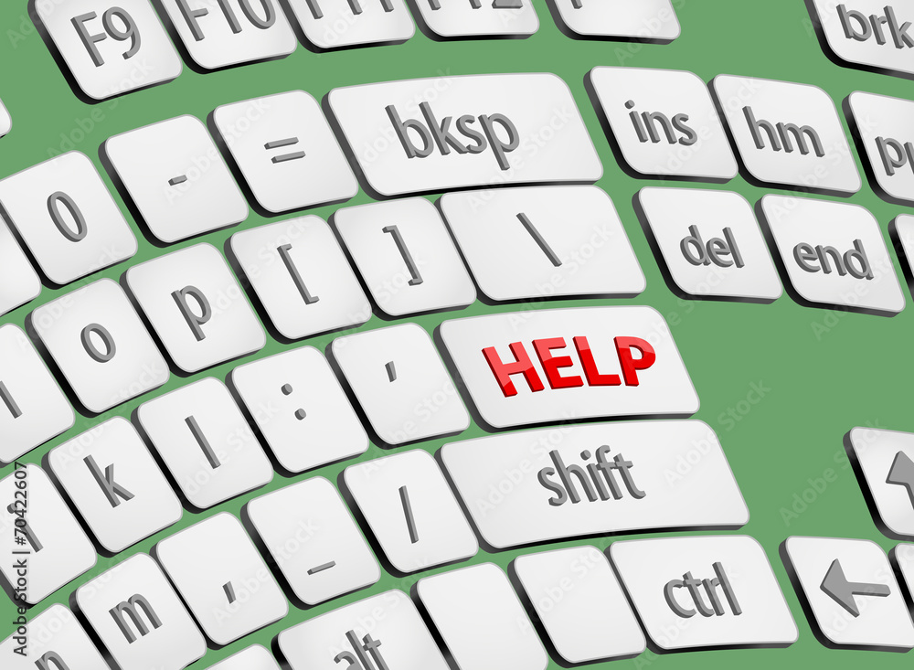 Help button on computer keyboard Help button on computer keyboard