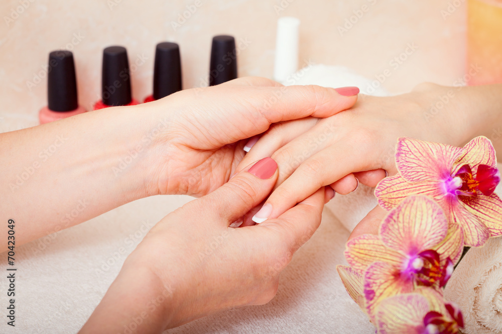 Naklejka premium manicure and pedicure