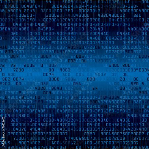 Blue security background with HEX-code