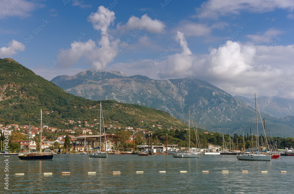 View of Tivat city. Montenegro