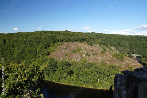 Gorge de la Creuse face au Château de Crozant photo