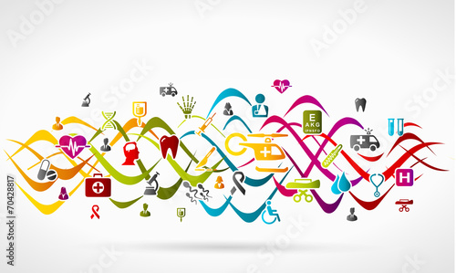 Health care icon set