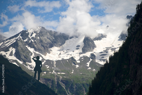 Wanderer im Zillertal - Alpen