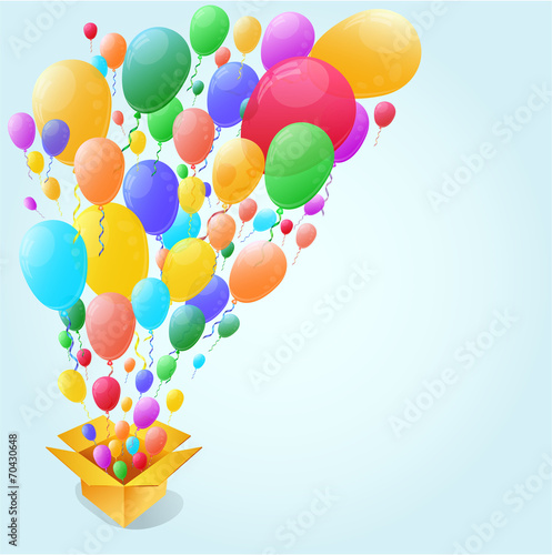 Colorful Balloon Abstract background.