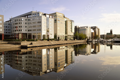 Billede på lærred Modern apartment buildings
