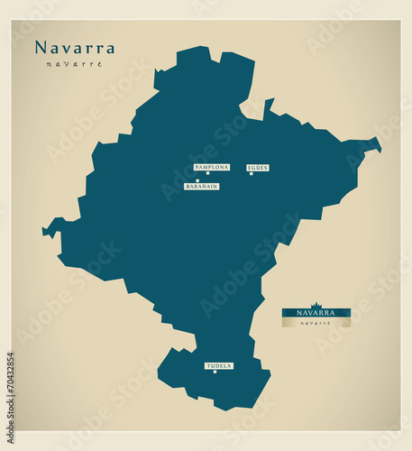 Modern map - Navarra ES