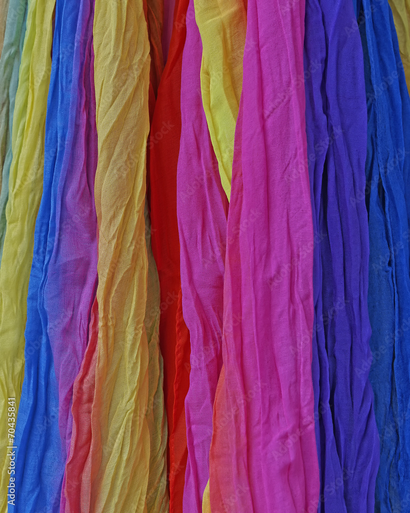 colorful fabrics background