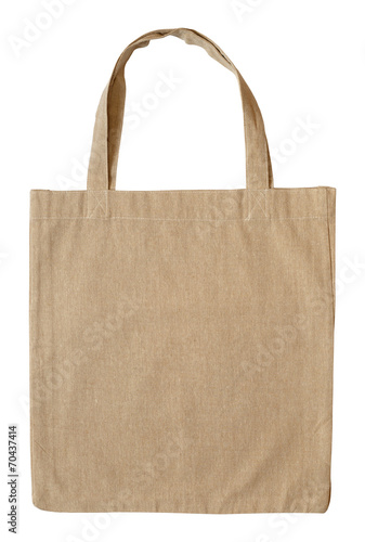 Cotton bag isolated on white background