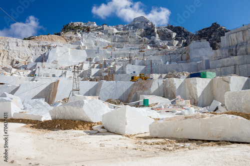 Carrara's marble quarry in Italy photo