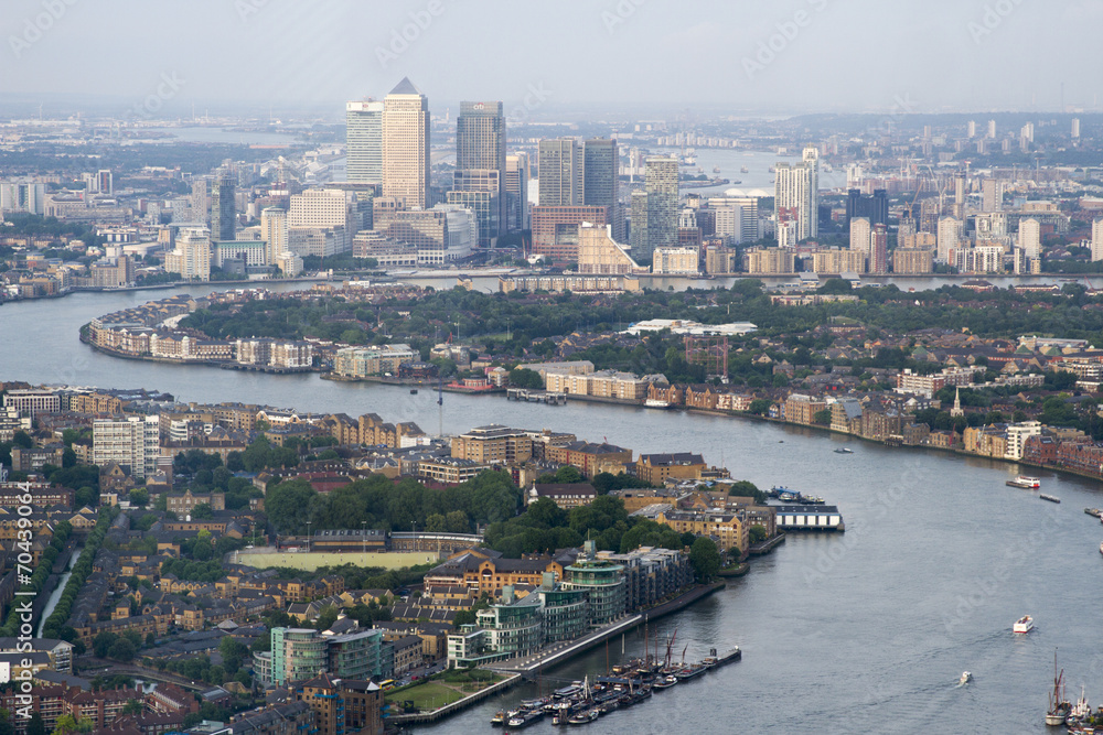 View of London & Canary Wharf