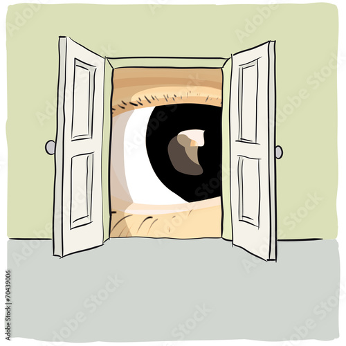 open door
