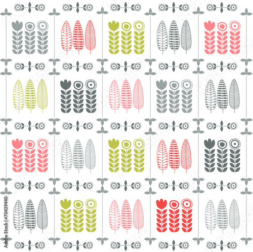 scandinavian floral pattern