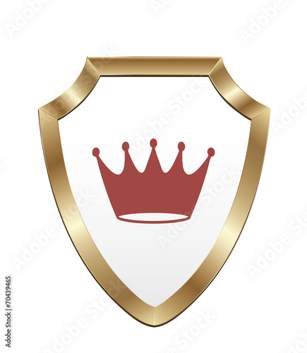 Shield with crown