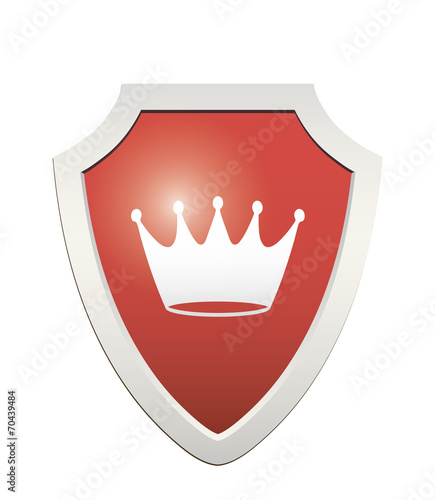 Shield with crown