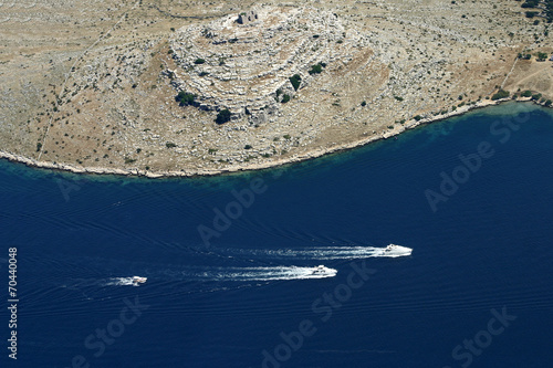 Kornati archipelago, Adriatic sea in Croatia photo