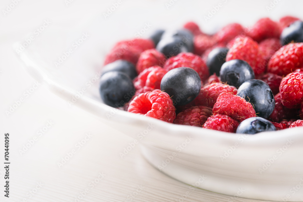 fresh blueberries and raspberries fresh blueberries and raspberries