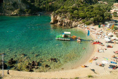 Paleokastritsa bay, Corfu Island, Greece photo