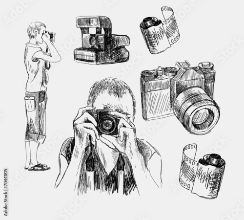 photo camera engraved