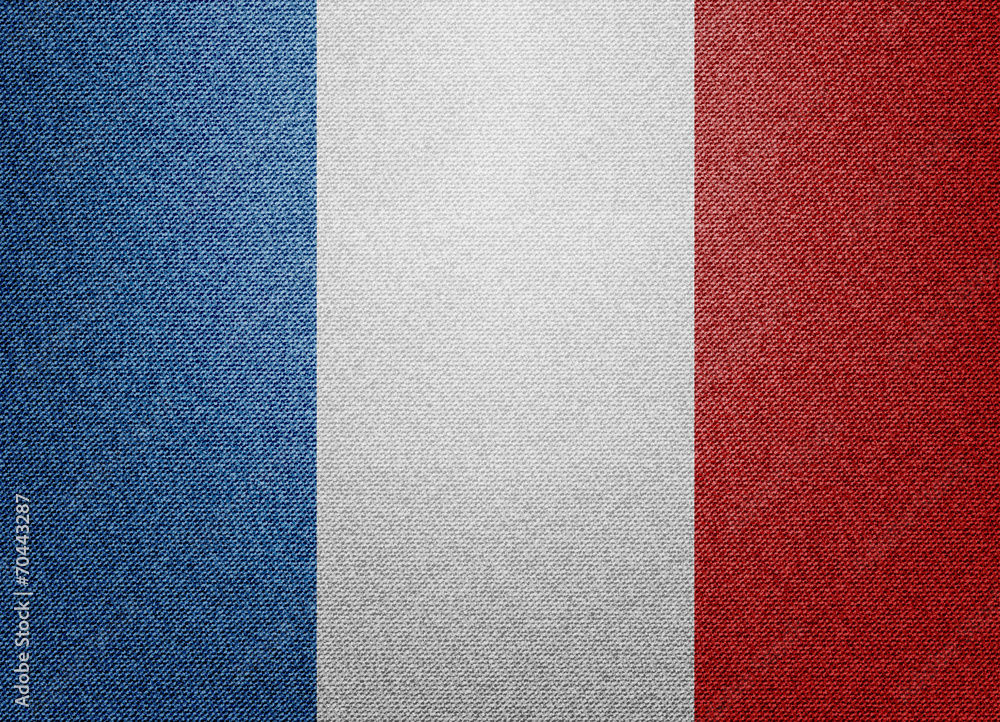 Fototapeta premium Denim France flag