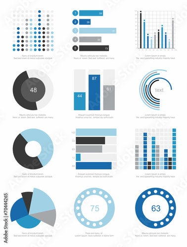 set of infographics elements