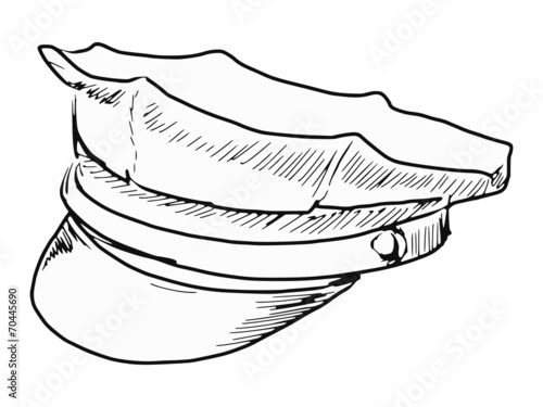 police peaked cap