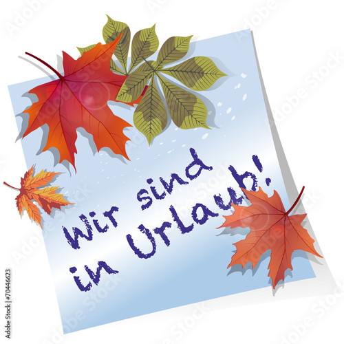 Wir sind in Urlaub!