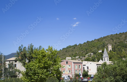 city of castellane during a sunny day