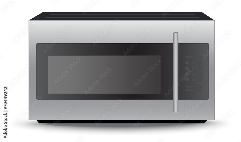 Obraz premium Modern, microwave, oven