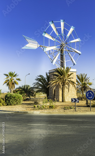 Old Spanish Windmill Landmark, Ibiza