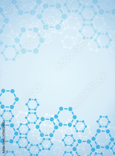 Abstract molecules medical background