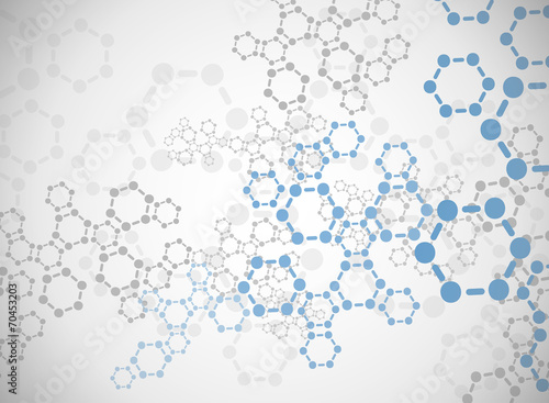 Abstract molecules medical background