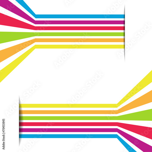 Abstract straight lines with blank paper background
