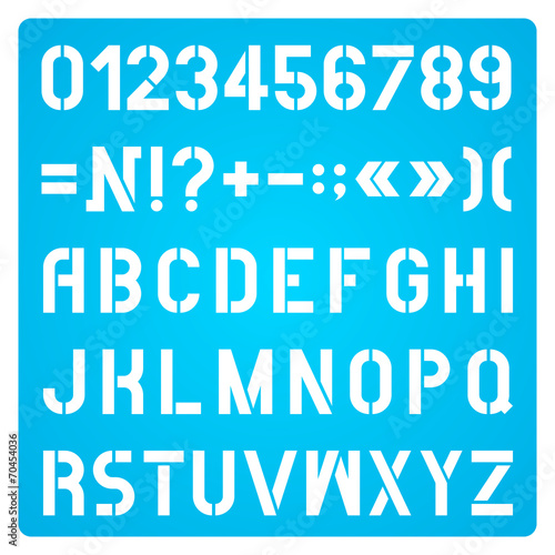 Stencil Letters And Numbers