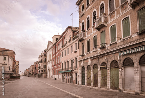 Venetian street in the morning © myzblka