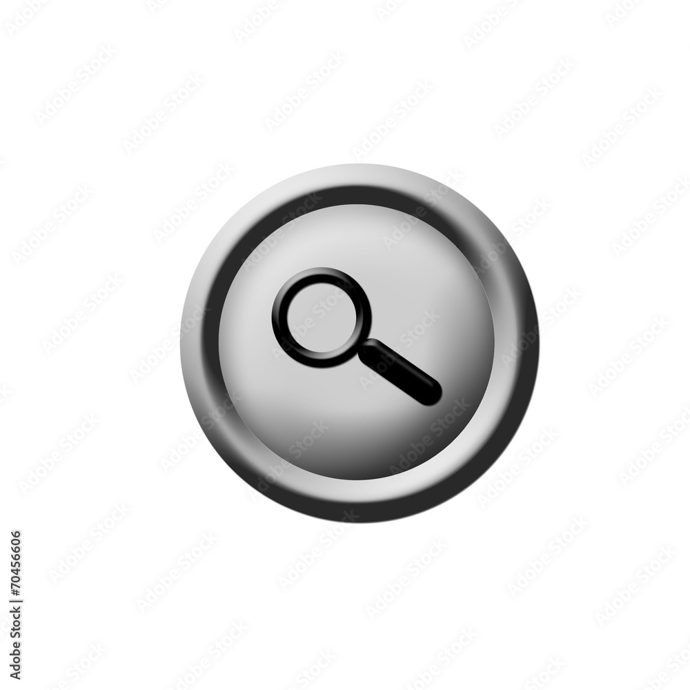 Button with magnifying glass Button with magnifying glass