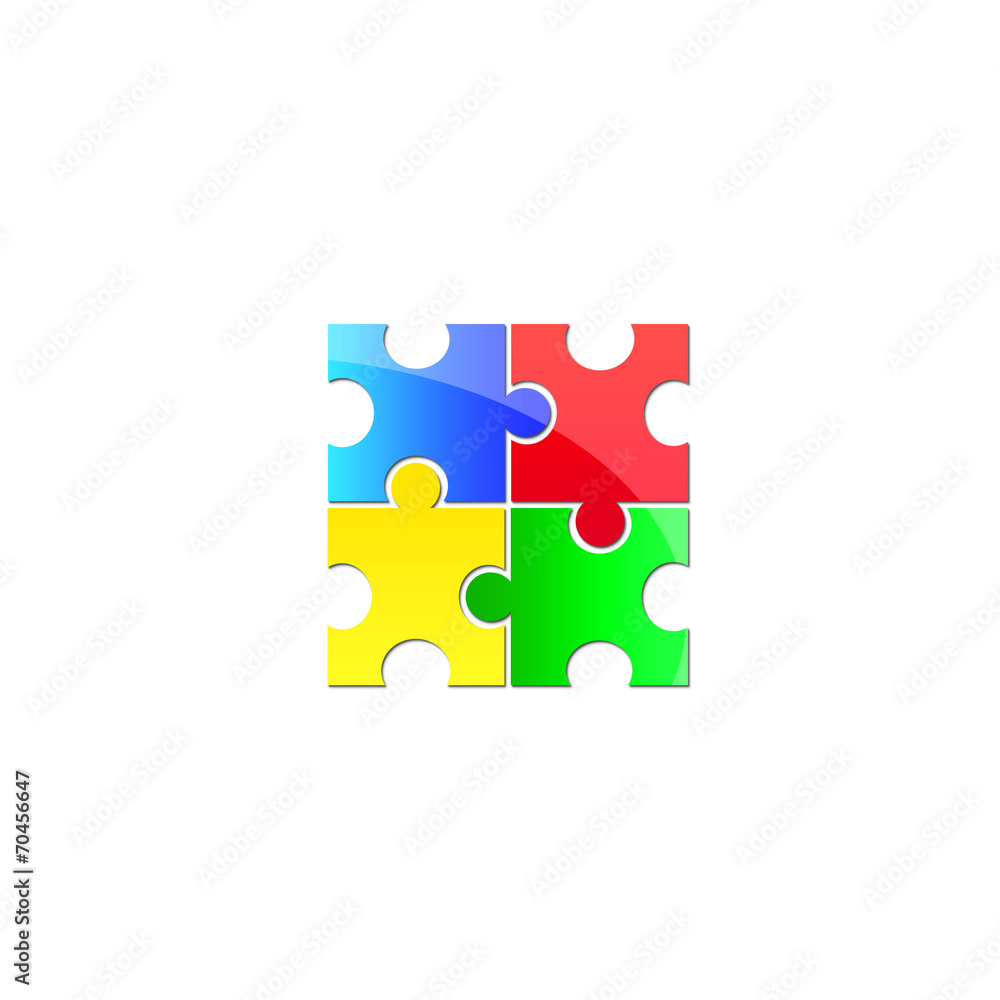 colorful puzzle logo colorful puzzle logo