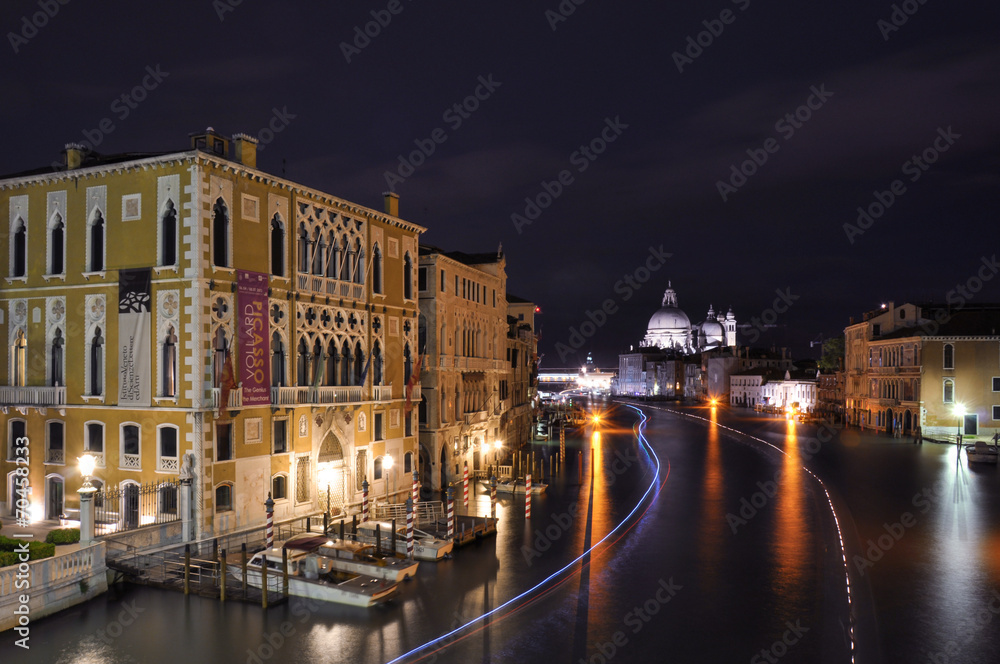Grand Canal and Santa Maria della Salute Church, Venice, Italy
