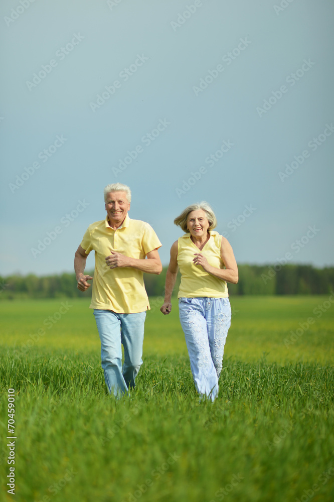 beautiful senior couple