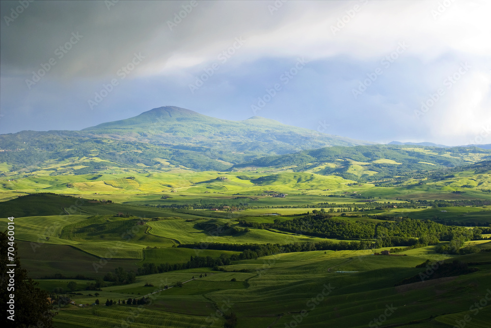 The Tuscan hills coming storm. The Tuscan hills coming storm.