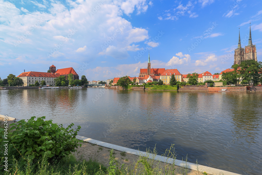 Obraz premium Wrocław - Ostrów Tumski view