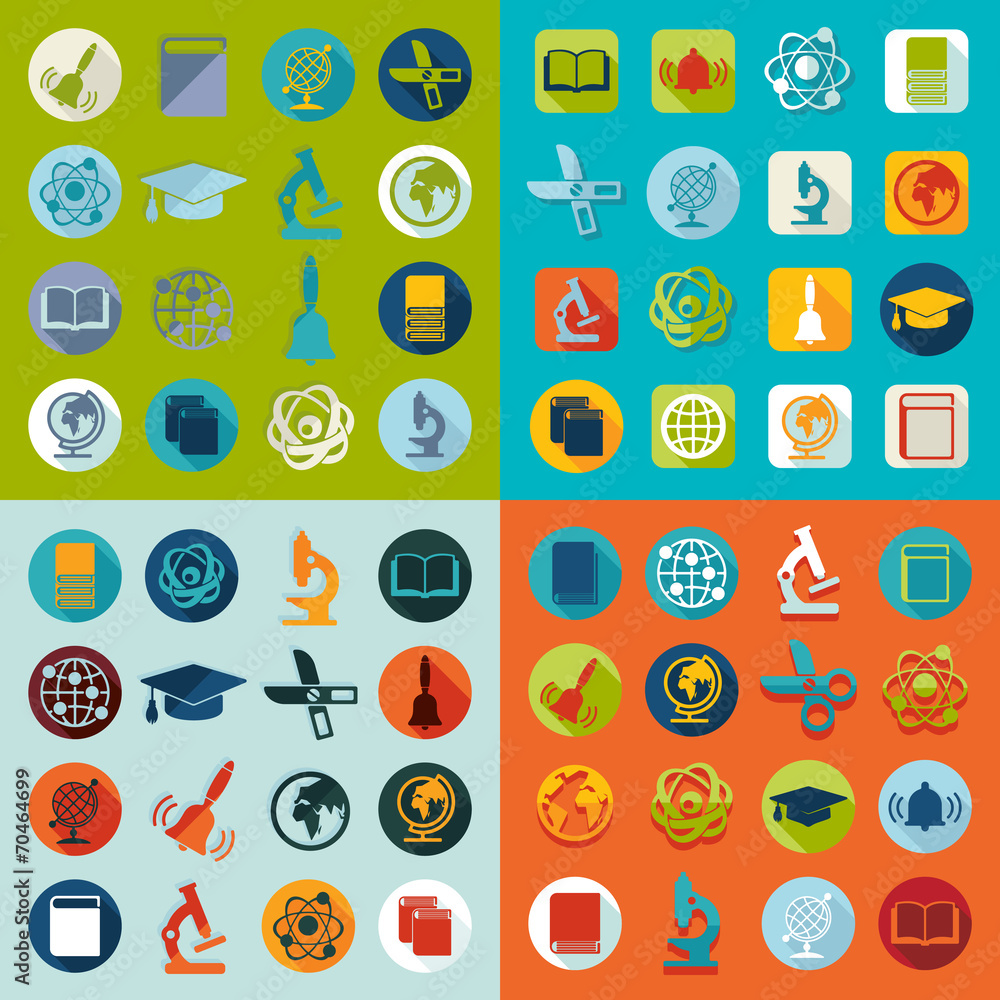 Set of education icons Set of education icons