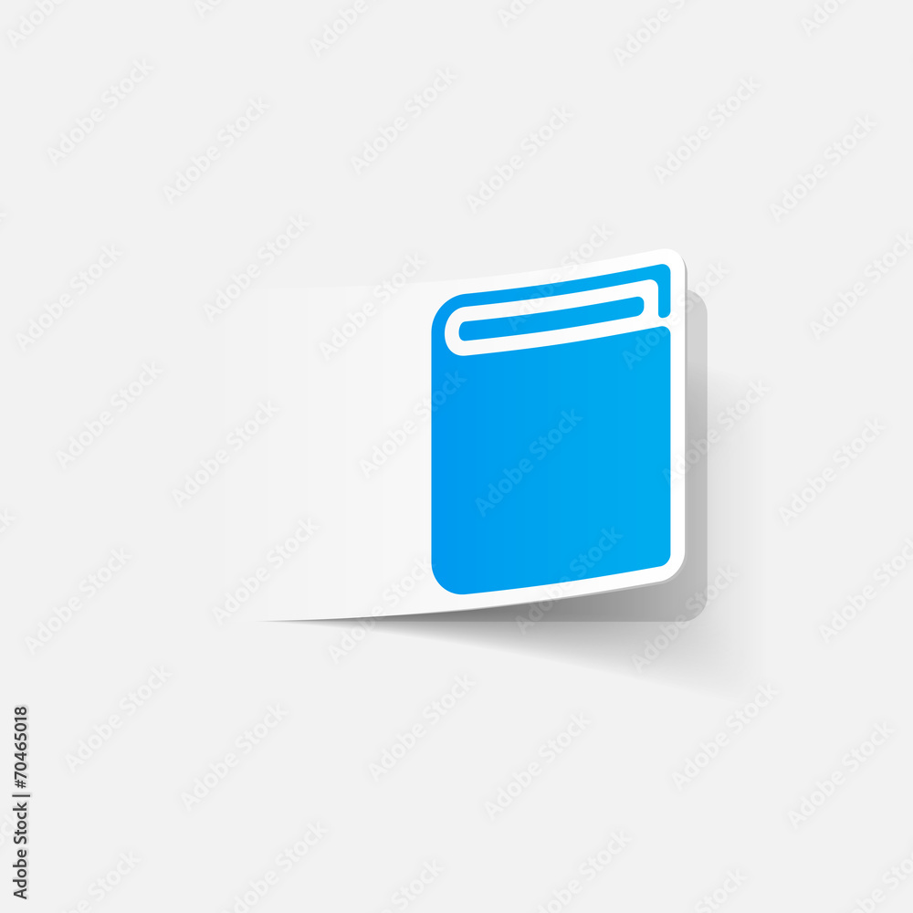 realistic design element: book realistic design element: book