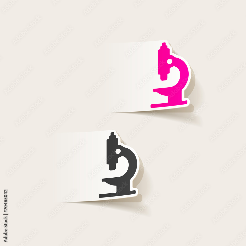 realistic design element: microscope realistic design element: microscope