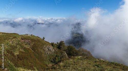 brume matinale sur les Vosges