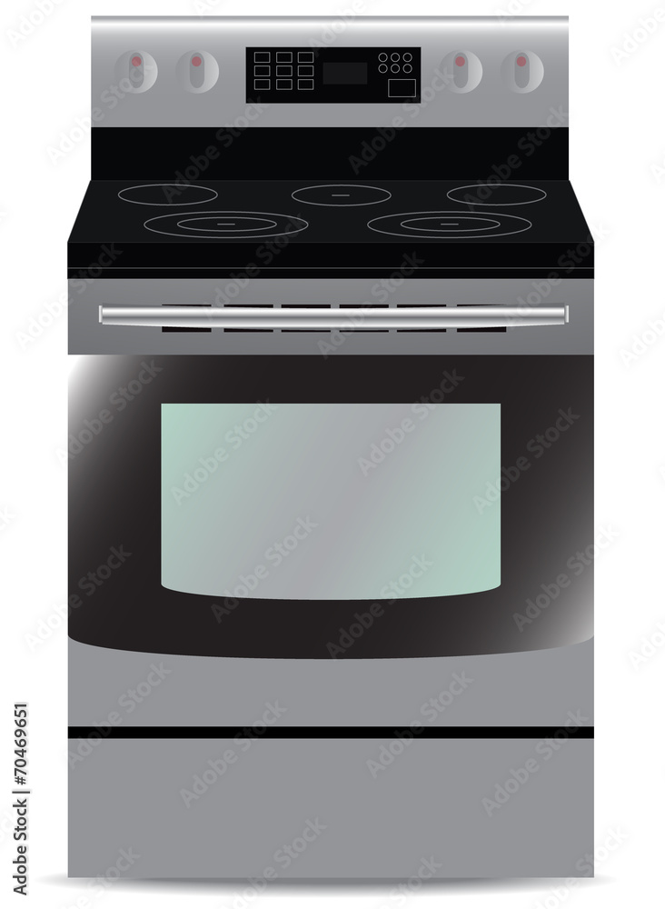 Kitchen, Stove, isolated,steel Kitchen, Stove, isolated,steel
